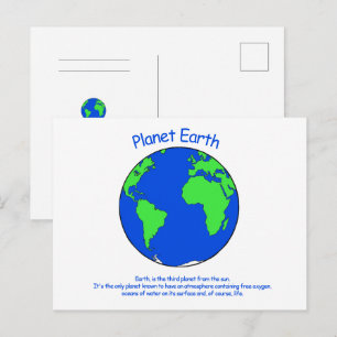 Cartão Postal De Festividades Planeta Terra do Cartão-Postal