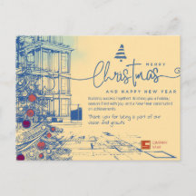 Plano Elegante de Natal e Arquitetura 