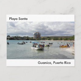 Cartão Postal De Festividades Playa Santa en Guanica Puerto Rico