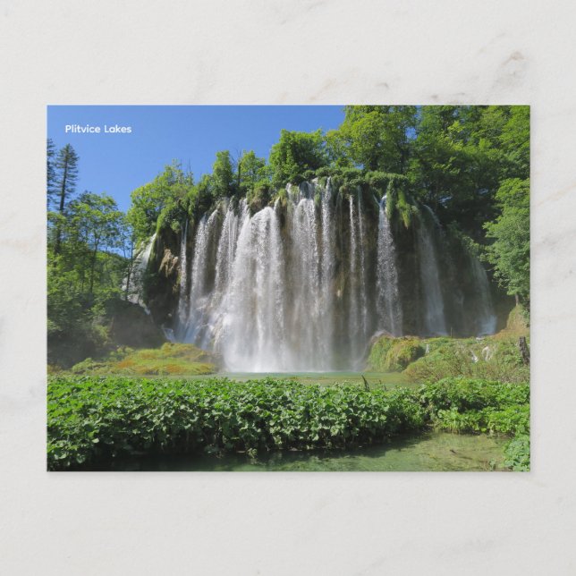 Cartão Postal De Festividades Plitvice Lakes Croatia (Frente)