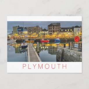 Cartão Postal De Festividades Plymouth