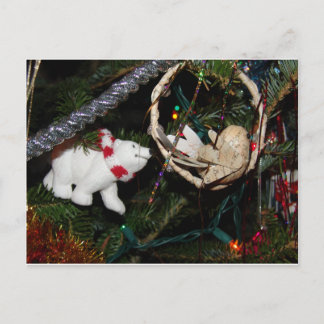 Cartão Postal De Festividades Polar Bear Natal