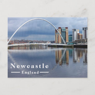 Cartão Postal De Festividades Ponte Olho Piscando Newcastle Inglaterra