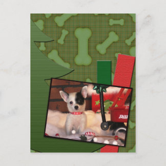 Cartão Postal De Festividades Pontos bonitos da chihuahua do filhote de cachorro