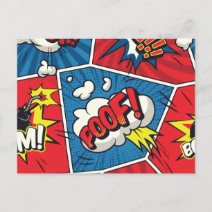 Cartão Postal De Festividades Pop moderna