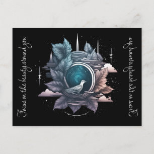 Cartão Postal De Festividades Portal Cósmico: Um Gateway Surreal para as Estrela