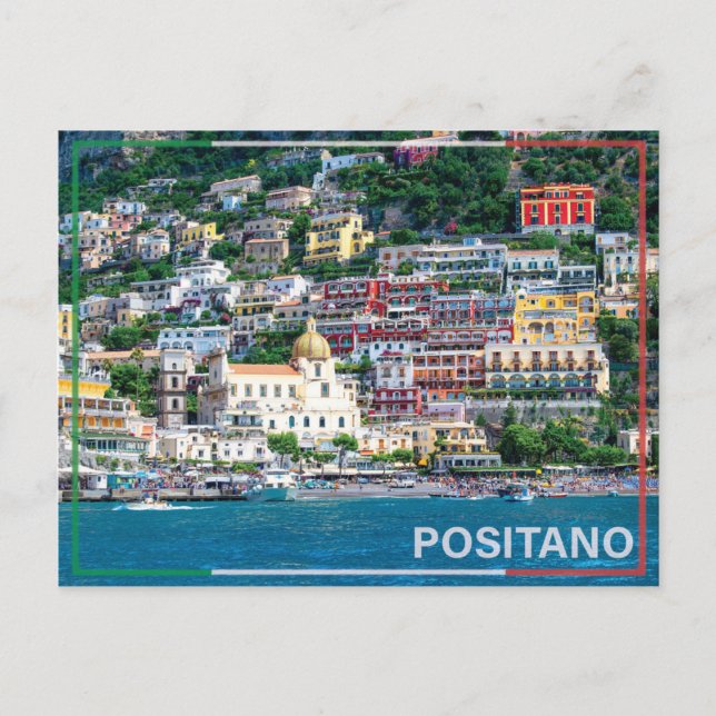Cartão Postal De Festividades Positano - Itália (Frente)