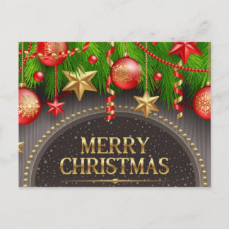 Cartão Postal De Festividades Postais de Festas de Fim de Ano
