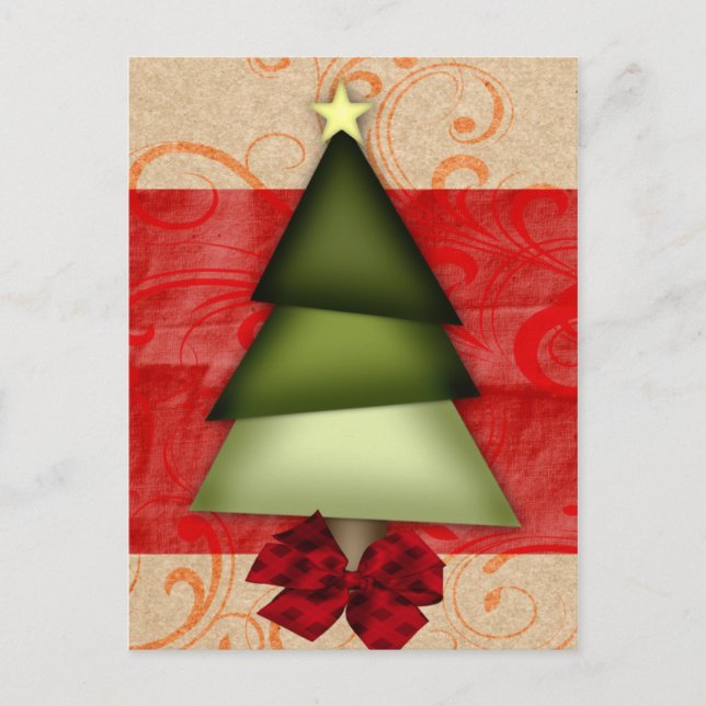 Cartão Postal De Festividades PostCards bonito elegante (Frente)