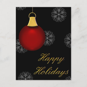 Cartão Postal De Festividades PostCards de saudação de Natal corporativo