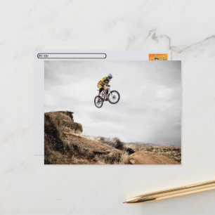 Cartão Postal De Festividades Postcross - Mountain Biking Postcard