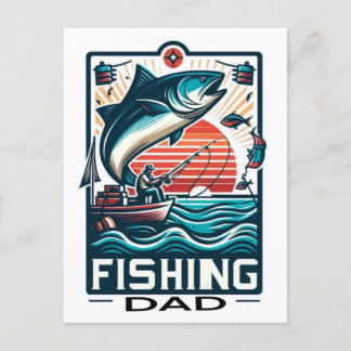 Cartão Postal De Festividades Poster de pesca, cartão