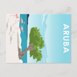 Cartão Postal De Festividades Poster de viagens da Ilha de Aruba