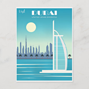Cartão Postal De Festividades Poster de viagens Visite Dubai