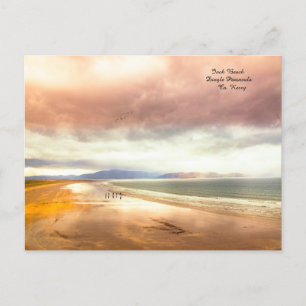 Cartão Postal De Festividades Praia do Inch na Península do Dingle