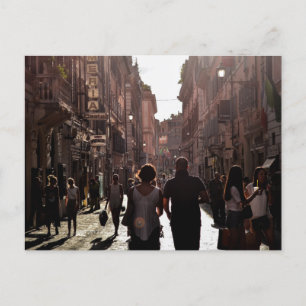 Cartão Postal De Festividades Prédios Nápoles