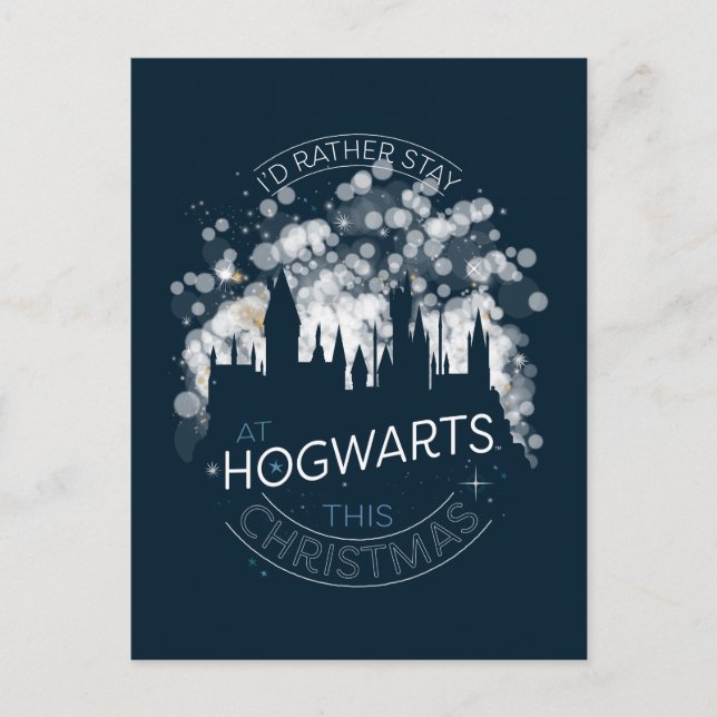 Cartão Postal De Festividades Preferencialmentes ficariam na HOGWARTS™ Magic Lig (Frente)