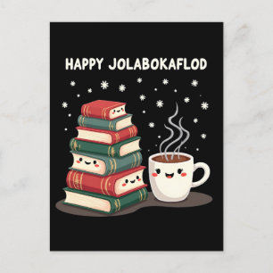 Cartão Postal De Festividades Presente de Celebração Familiar Feliz Jolabokaflod