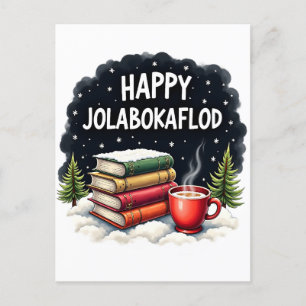 Cartão Postal De Festividades Presente de Celebração Familiar Feliz Jolabokaflod
