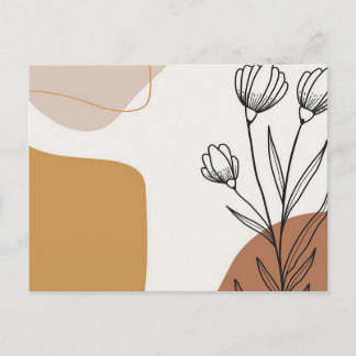 Cartão Postal De Festividades Presente de Leaf Art Contemporâneo