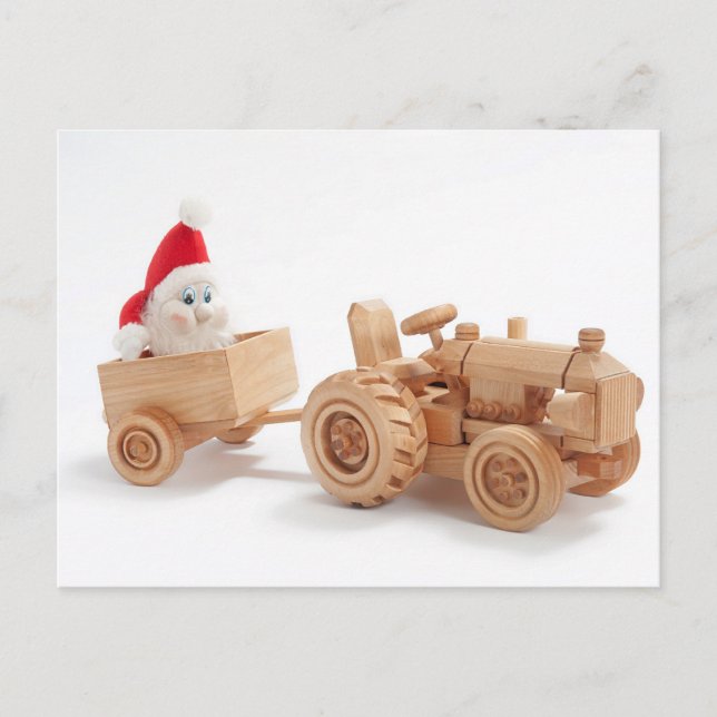 Cartão Postal De Festividades Presente de Natal (Frente)