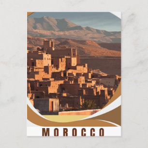 Cartão Postal De Festividades Presente de passagem surpresa de viagem para Marra
