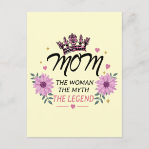 Cartão Postal De Festividades Presente do Dia das Mães A Lenda