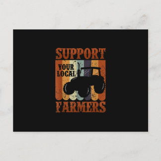 Cartão Postal De Festividades Presente Engraçado Farmer Fazenda de Galinha