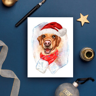 Cartão Postal De Festividades Presentes de Natal para Amantes de Cães da Raça La