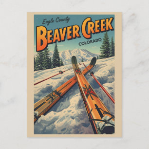 Cartão Postal De Festividades Presentes de Steamboat Springs Colorado rios vinta