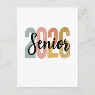 Cartão Postal De Festividades Presidente da Turma de 2026 Formatura 2026 Present