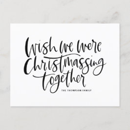 Cartão Postal De Festividades Preto Desejo Que Estivéssemos Criançando Juntos.