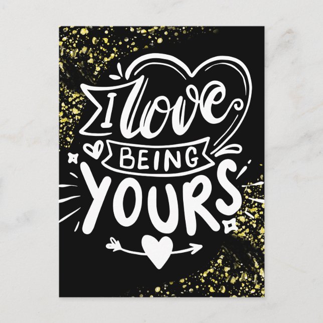 Cartão Postal De Festividades Prisão de namorados de prisão Dourada a longa dist (Frente)