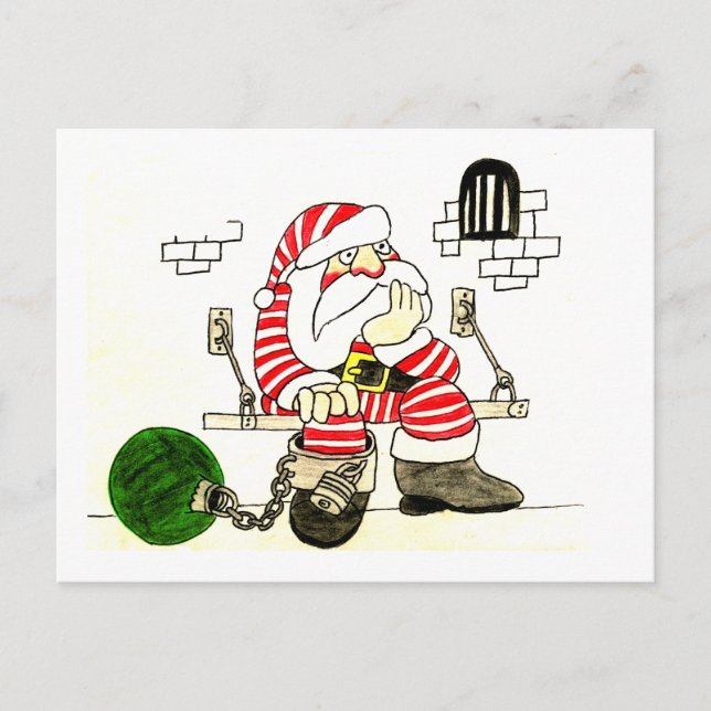 CARTÃO POSTAL DE FESTIVIDADES PRISON SANTA (Frente)