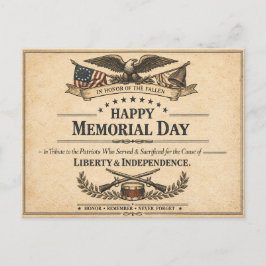 Cartão Postal De Festividades Proclamação Histórica do Dia da Memória Americana