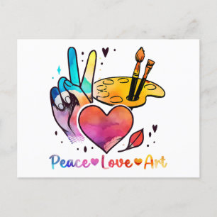 Cartão Postal De Festividades Professora De Arte Que Amam Arte Para Artistas E P