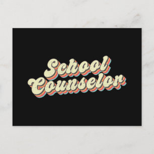 Cartão Postal De Festividades Professora de Conselheiros da Escola Retro