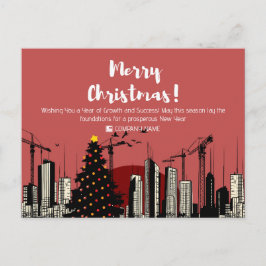 Cartão Postal De Festividades Profissão de Construção de Árvore de X-Max e Horiz