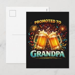 Cartão Postal De Festividades Promovido a Avô Futuro