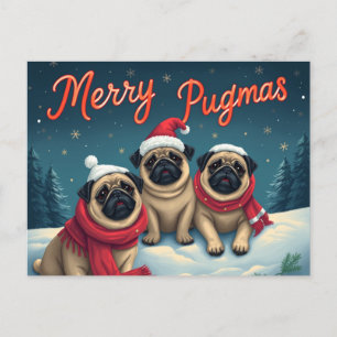 Cartão Postal De Festividades Pugmas feliz
