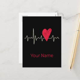 Cartão Postal De Festividades Pulso de Pulso Dia de os namorados ou Mãe