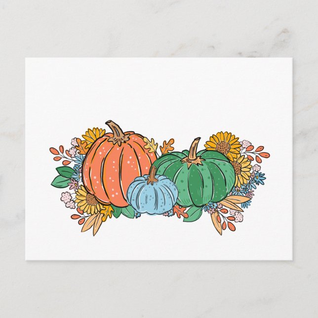 Cartão Postal De Festividades Pumpkins (Frente)