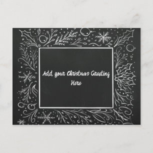 Cartão Postal De Festividades Quadro de Natal Personalizado