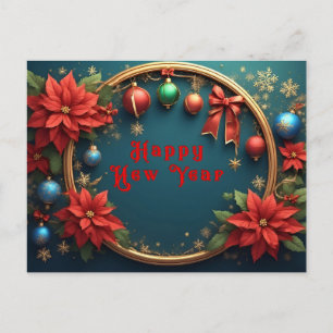 Cartão Postal De Festividades Quadro Festivo de Férias de Natal