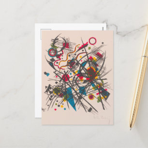 Cartão Postal De Festividades Quarta Wallet Bauhaus por Wassily Kandinsky