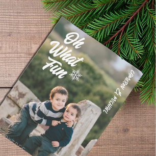 Cartão Postal De Festividades Que Crianças Divertidas Foto De Natal