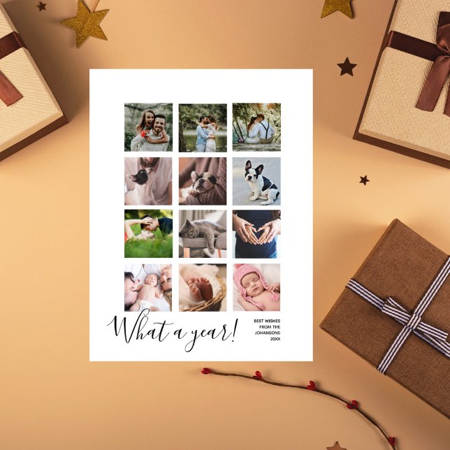 Cartão Postal De Festividades Que Foto de Natal de 12 Anos Personalizada (Criador carregado)