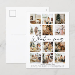 Cartão Postal De Festividades Que Foto de Natal de Ano Personalizada