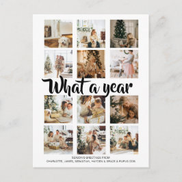 Cartão Postal De Festividades Que Foto de Natal de Ano Personalizada