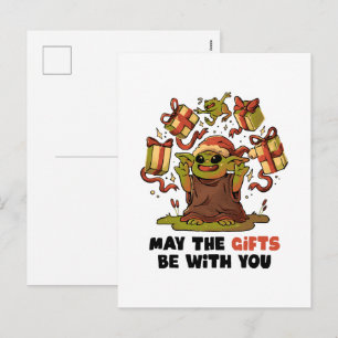 Cartão Postal De Festividades Que os Presentes Estejam Com Você